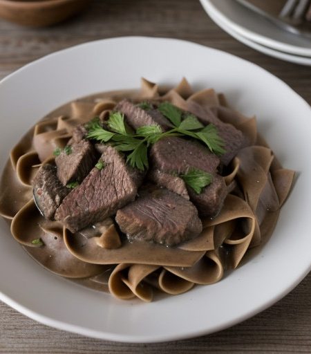 Mean & Lean Beef Stroganoff recipe image