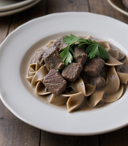 Mean & Lean Beef Stroganoff recipe image
