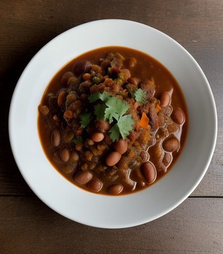 Mean Lean Vegetable Chili recipe image