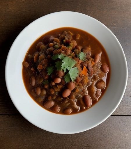 Mean Lean Vegetable Chili recipe image