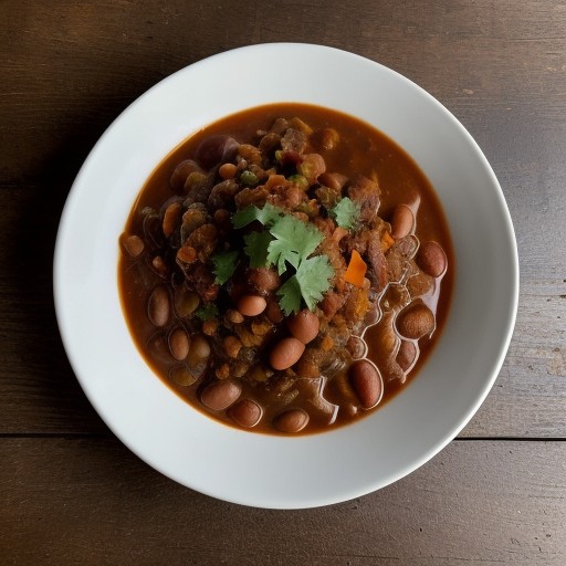 Mean Lean Vegetable Chili recipe image