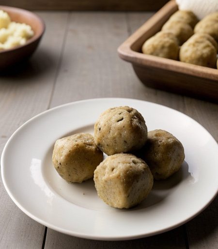 Meat-Filled Potato Balls recipe image