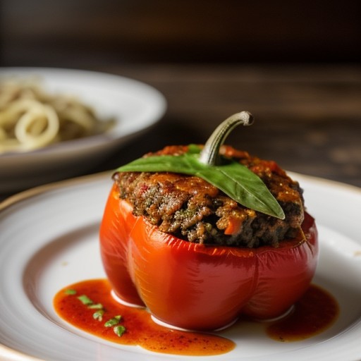 Meat Loaf-Stuffed Peppers recipe image