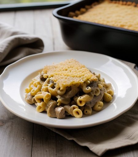 Meat & Macaroni Casserole recipe image