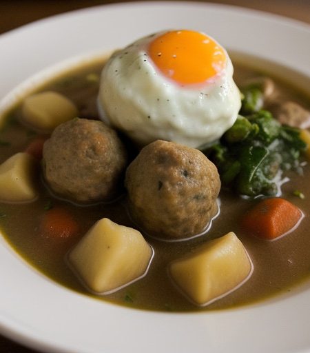 Meatball Stew With Dumplings recipe image