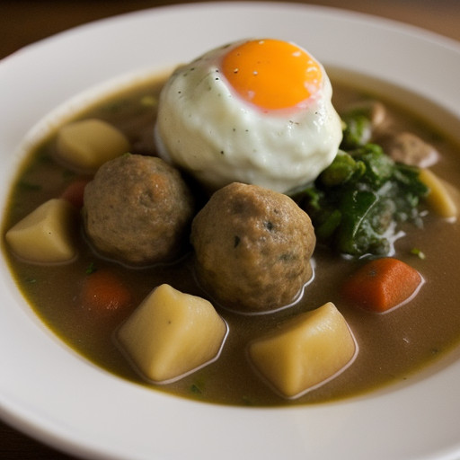 Meatball Stew With Dumplings recipe image