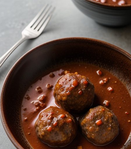Meatballs in Chile Sauce recipe image
