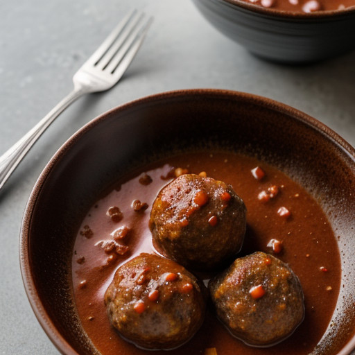 Meatballs in Chile Sauce recipe image