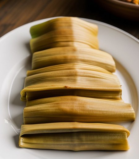 Meatless Bulgur-Filled Tamales recipe image