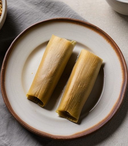Meatless Bulgur-Filled Tamales recipe image