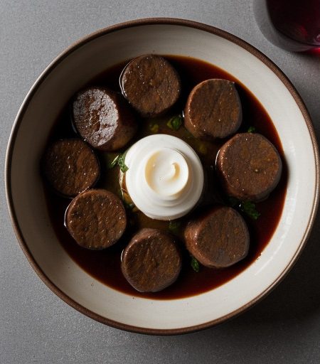 Medallions of Pork With Red-Wine Sauce recipe image