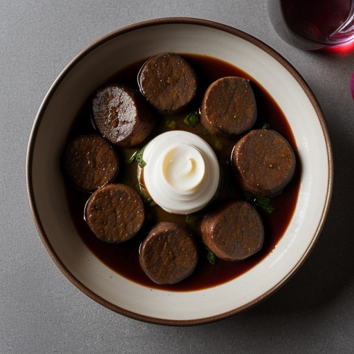 Medallions of Pork With Red-Wine Sauce recipe image