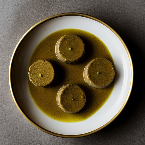 Medallions of Veal With Pistachio Butter Sauce recipe image