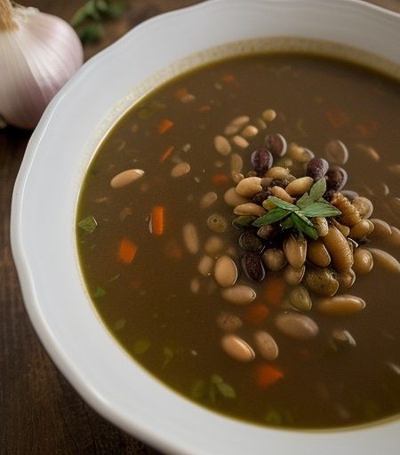 Mediterranean" Bean Soup recipe image