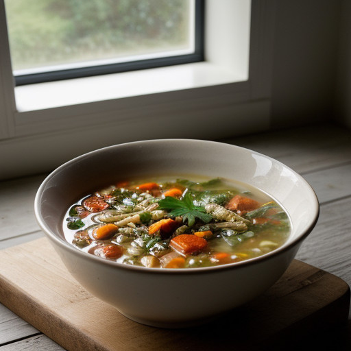 Mediterranean Fish & Orzo Soup (Bon App recipe image