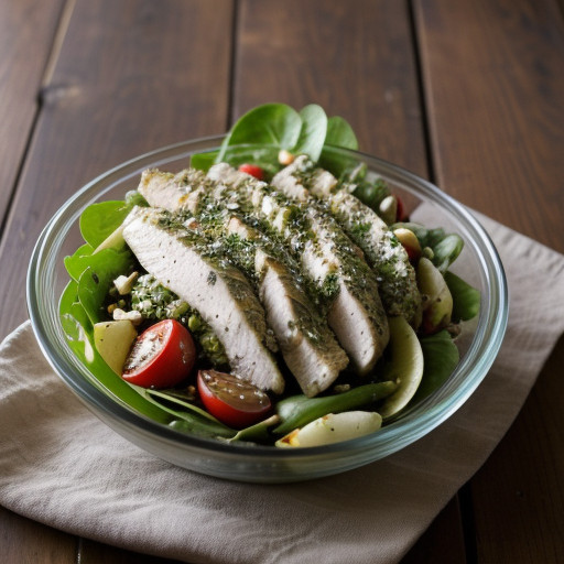 Mediterranean Grilled Chicken Salad recipe image