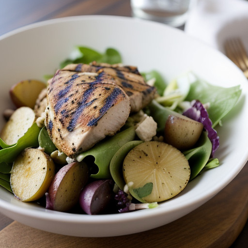 Mediterranean Grilled Chicken Salad recipe image