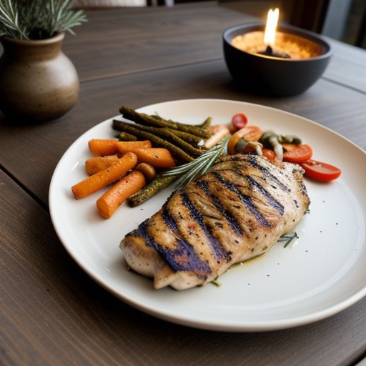 Mediterranean Grilled Chicken and Vegetables recipe image
