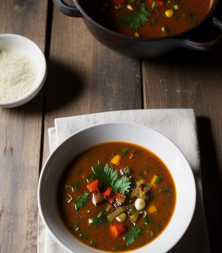 Mediterranean Grilled Vegetable Soup recipe image