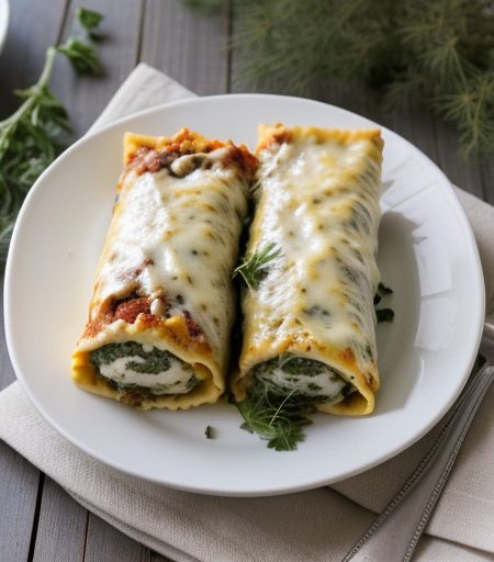 Mediterranean Lasagna Rolls recipe image