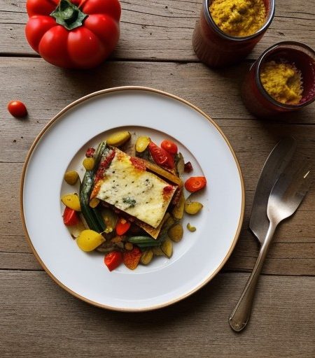 Mediterranean Mixed Vegetable Gratin recipe image