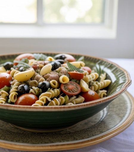 Mediterranean Pasta Salad recipe image