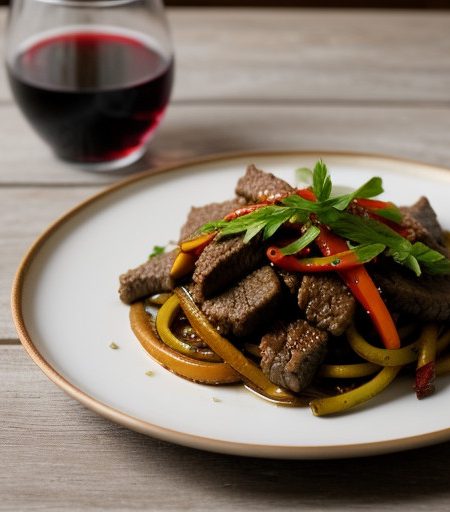 Mediterranean Stir-Fried Beef recipe image