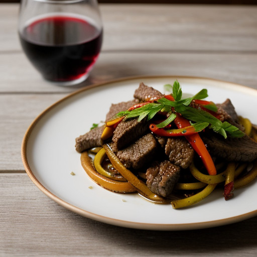 Mediterranean Stir-Fried Beef recipe image