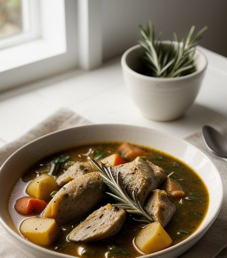 Mediterranean-Style Rosemary-Chicken Stew recipe image
