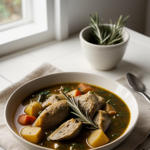 Mediterranean-Style Rosemary-Chicken Stew recipe image