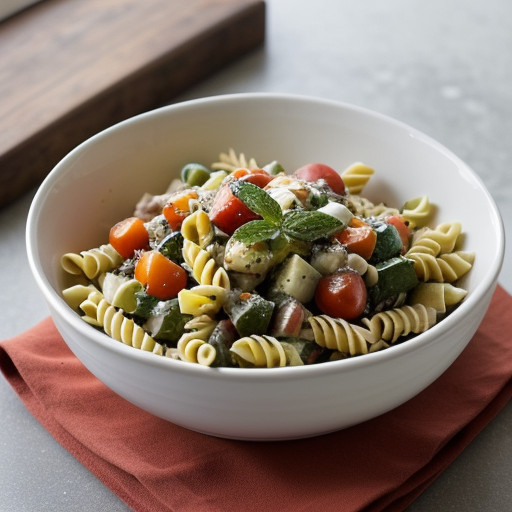 Mediterranean Vegetable Pasta Salad recipe image