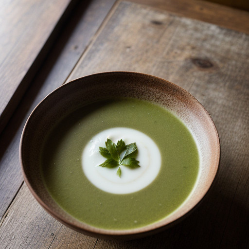 Melokhia (Egyptian Herb Soup recipe image