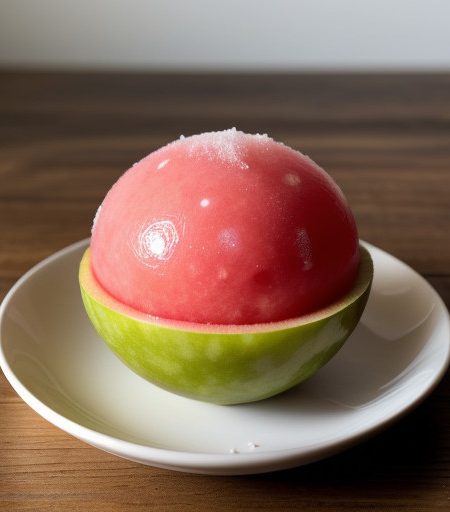 Melon Balls in Watermelon Sauce recipe image