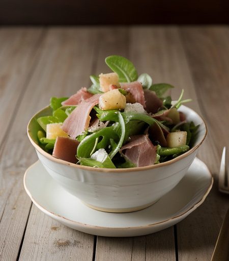 Melon Hearts of Palm & Prosciutto Salad recipe image