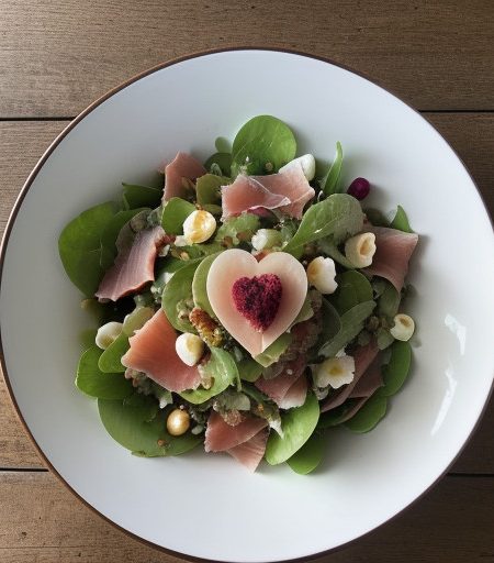 Melon~ Hearts of Palm~ & Prosciutto Salad recipe image
