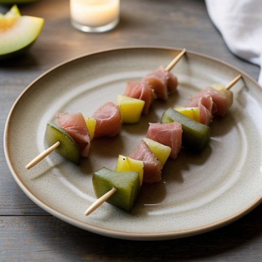 Melon-Prosciutto Kabobs recipe image
