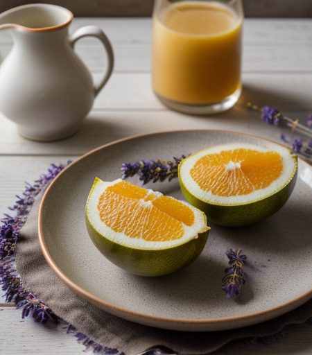 Melon With Lavender Syrup recipe image