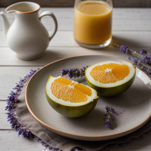 Melon With Lavender Syrup recipe image