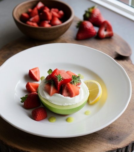 Melon With Prawns & Strawberries recipe image