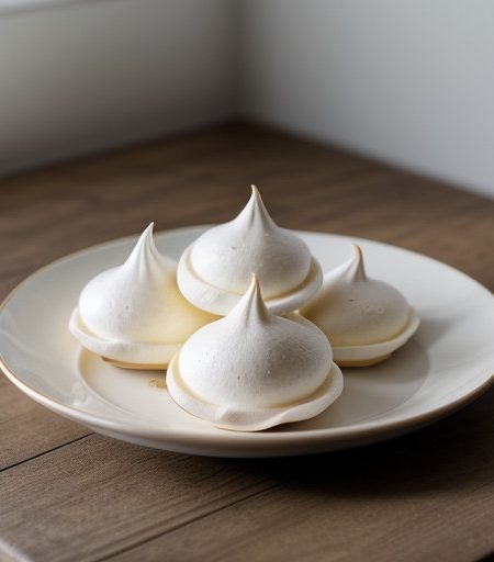 Meringues (Plain and Chocolate Filled recipe image