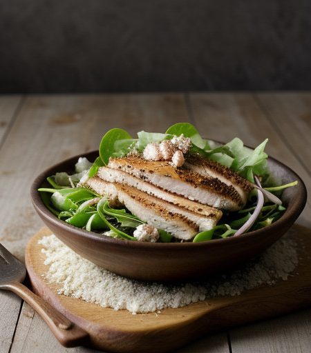 Mesclun, Grapefruit and Chicken Salad recipe image
