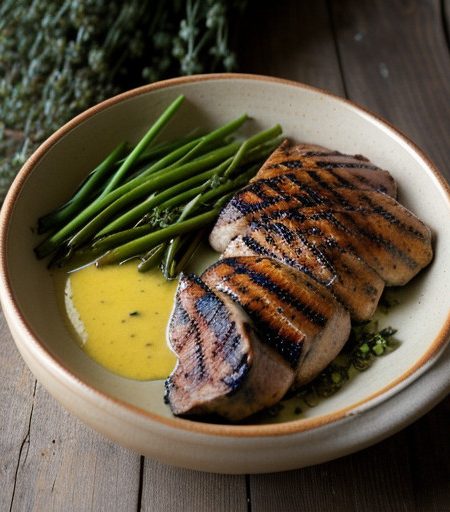 Mesquite-Grilled Breast of Chicken With Citrus Sauce recipe image