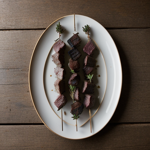 Mesquite Grilled Brochettes of Beef recipe image