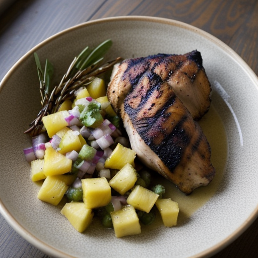 Mesquite Grilled Chicken With Pineapple Salsa recipe image