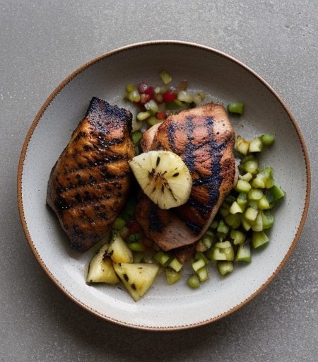 Mesquite Grilled Chicken With Pineapple Salsa recipe image