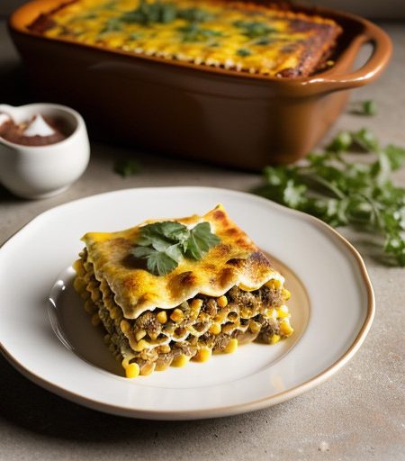 Mexi Corn Lasagna recipe image