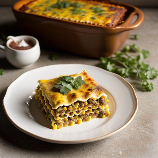 Mexi Corn Lasagna recipe image