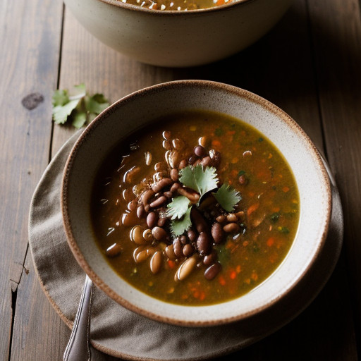 Mexican Barley & Bean Soup recipe image