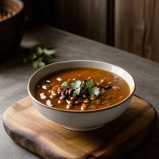 Mexican Barley and Bean Soup recipe image