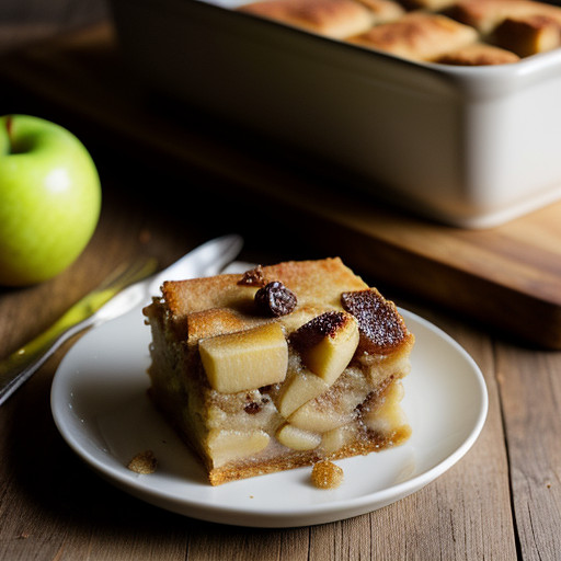Mexican Bread Pudding With Apples~ Raisins~ A recipe image